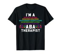 Applied Behavior Analysis Therapist Humor Data Scientist Value Graphic T-Shirt