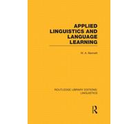 Applied Linguistics and Language Learning (RLE Linguistics C: Applied Linguistics)