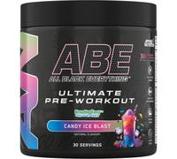Applied Nutrition ABE Pre Workout - All Black Everything Pre Workout Powder, Energy & Physical Performance with Citrulline, Creatine, Beta Alanine (375g - 30 Servings) (Candy Ice Blast)