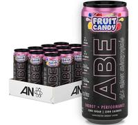 Applied Nutrition ABE Pre Workout Cans - All Black Everything Energy + Performance Drink, ABE Carbonated Beverage Sugar Free with Caffeine (Pack of 12 Cans x 330ml) (Fruit Candy)