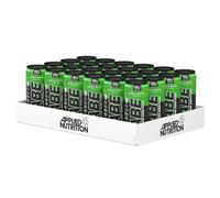 Applied Nutrition ABE Pre Workout Cans - All Black Everything Energy + Performance Drink, ABE Carbonated Beverage Sugar Free with Caffeine (Pack of 24 Cans x 330ml) (Apple & Elderflower)