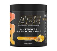 Applied Nutrition ABE Pre Workout - All Black Everything Pre Workout Powder, Energy & Physical Performance with Citrulline, Creatine, Beta Alanine (375g - 30 Servings) (Tropical)