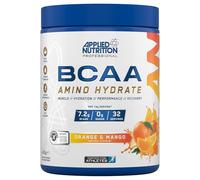 Applied Nutrition BCAA Powder - Branched Chain Amino Acids BCAAs Supplement, Amino Hydrate Intra Workout & Recovery Energy Drink (450g - 32 Servings) (Orange & Mango)