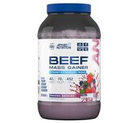 Applied Nutrition Beef Mass Gainer Protein Powder - 42g Beef Protein Isolate, High Calorie Weight Gainer Supplement, Lactose Free, Low Sugar (3.13kg - 25 Servings) (Frozen Berries)