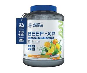 Applied Nutrition Beef-XP Clear Beef Protein Isolate - Citrus Twist | 27g Protein per Serving, Hydrolysed Beef Protein Isolate, Dairy & Lactose Free, Zero Sugar, Low Fat - (1.8kg - 60 Servings)