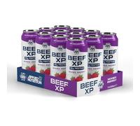 Applied Nutrition Beef-XP Clear Protein Drink Can Mixed Berry | 30g Protein, Clear Protein Drink, Hydrolysed Bovine Collagen, Ready to Drink, Zero Sugar, Sparkling - (12 x 500ml Cans)
