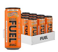 Applied Nutrition BodyFuel Energy & Vitamins Drink - Fast Energy, Energy Drink, Sugar Free with Caffeine (Pack of 12 Cans x 330ml) (Orange)