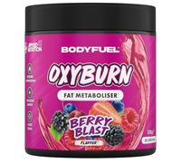 Applied Nutrition BodyFuel OxyBurn Thermogenic Powder - High Caffeine Fat Metaboliser with Green Tea L-Carnitine & Chromium, Energy Focus & Metabolism Support (300g - 30 Servings) (Berry Blast)