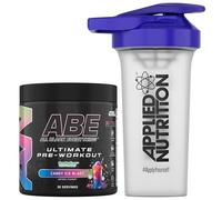 Applied Nutrition Bundle ABE Pre Workout 375g + 700ml Protein Shaker - Parent (Candy Ice Blast)
