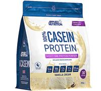 Applied Nutrition Casein Protein Powder - Micellar Casein Supplement, Slow Release Protein (900g - 30 Servings) (Vanilla Cream)