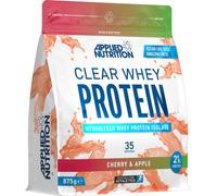 Applied Nutrition Clear Whey Isolate - Whey Protein Isolate, Refreshing High Protein Powder, Fruit Juice Style Flavours (Cherry & Apple) (875g - 35 Servings)