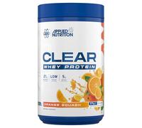 Applied Nutrition Clear Whey Isolate - Whey Protein Isolate, Refreshing High Protein Powder, Fruit Juice Style Flavours (Orange Squash) (875g - 35 Servings)