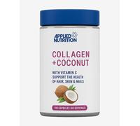Applied Nutrition Collagen + Coconut Capsules - Marine Collagen with Vitamin C & Coconut Oil - Hair,Skin & Nails Support - Joint & Connective Tissue Health -Halal Certified -180 Capsules (90 Servings)