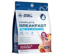 Applied Nutrition - Complete Breakfast Smoothie - 23g Protein - Best Breakfast Shake - Best Protein Smoothie - Daily Nutrition Support - (490g - 14 Servings) (Banana & Berries)