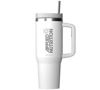 Applied Nutrition - Cooler Tumbler Cup - High-Efficiency Insulation - Best Beverage Retention - Ultimate Convenience - Durable Design - (1.2 Liters - White)
