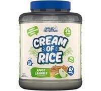 Applied Nutrition Cream of Rice - High Carbohydrate Cream of Rice Supplement, Source of Energy for Breakfast & Snacks, Easy to Digest, Low Sugar, Low Fat, Vegan, 2kg (Apple Crumble)
