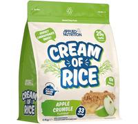 Applied Nutrition Cream of Rice - High Carbohydrate Cream of Rice Supplement, Source of Energy for Breakfast & Snacks, Easy to Digest, Low Sugar, Low Fat, Vegan, 1kg (Apple Crumble)