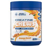 Applied Nutrition Creatine Chews, 3g Creatine, 90 Soft Chews, Orange Burst | 3g creatine per serving, without the mess of powder. 90 soft chews provide 30 daily servings. Orange Burst flavour.