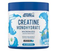 Applied Nutrition Creatine Monohydrate Powder 250g - 100% Micronized Creatine - 5g per Serving - Supports High-Intensity Performance - ICY Blue Razz - 50 Servings
