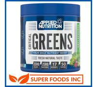 Applied Nutrition Critical Greens Powder and Superfood Blend for Gut Health Energy and Immune Support Vegan Daily Greens Juice Powder (250g - 50 Servings)