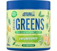 Applied Nutrition Critical Greens Powder and Superfood Blend for Gut Health Energy and Immune Support Vegan Daily Greens Juice Powder (250g - 50 Servings)