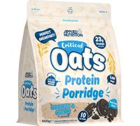 Applied Nutrition Critical Oats Advanced Protein Porridge - Whey Protein Powder Blend with Wholegrain Oats & ISO-XP Protein Isolate, Amino Acids, Easy Mix (600g - 10 Servings) (Cookies & Cream)
