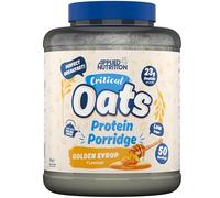 Applied Nutrition Critical Oats - Protein Oats, Porridge With ISO-XP Whey Protein Isolate, Healthy Breakfast and High Protein Snack (3kg - 50 Servings) (Golden Syrup)