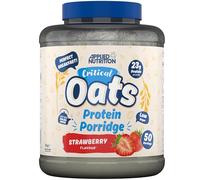 Applied Nutrition Critical Oats - Protein Oats, Porridge with ISO-XP Whey Protein Isolate, Healthy Breakfast and High Protein Snack (3kg - 50 Servings) (Strawberry)