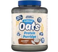 Applied Nutrition Critical Oats - Protein Oats, Porridge With ISO-XP Whey Protein Isolate, Healthy Breakfast and High Protein Snack (3kg - 50 Servings) (Coconut)