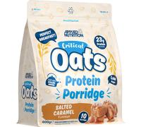 Applied Nutrition Critical Oats Advanced Protein Porridge - Whey Protein Powder Blend with Wholegrain Oats & ISO-XP Protein Isolate, Amino Acids, Easy Mix (600g - 10 Servings) (Salted Caramel)
