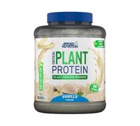 Applied Nutrition Plant Protein Powder - Critical Plant Vegan Protein Shake with SOYA, Pea, Brown Rice Proteins & Essential Amino Acids - Dairy-Free Gym Supplement (1.8kg - 60 Servings) (Vanilla)