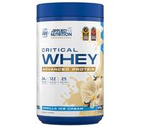 Applied Nutrition Critical Whey Protein Powder - 24g Protein per Serving, High Protein Powder, Protein Shake with BCAAs & Glutamine - Muscle Growth & Recovery (825g - 25 Servings) (Vanilla Ice Cream)