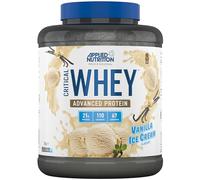 Applied Nutrition Critical Whey Protein Powder - 24g Protein per Serving, High Protein Powder, Protein Shake with BCAAs & Glutamine - Muscle Growth & Recovery (2Kg - 61 Servings) (Vanilla Ice Cream)