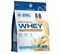Applied Nutrition Critical Whey Protein Powder - 24g Protein per Serving, High Protein Powder, Protein Shake with BCAAs & Glutamine - Muscle Growth & Recovery (450g - 14 Servings) (Vanilla Ice Cream)