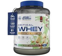Applied Nutrition Critical Whey Protein Powder - 24g Protein per Serving, High Protein Powder, Protein Shake with BCAAs & Glutamine, Muscle Growth & Recovery (2Kg - 61 Servings)(White Choc Pistachio)
