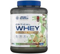 Applied Nutrition Critical Whey Protein Powder - 24g Protein per Serving, High Protein Powder, Protein Shake with BCAAs & Glutamine, Muscle Growth & Recovery (2Kg - 61 Servings)(White Choc Pistachio)