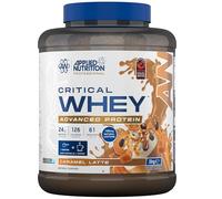 Applied Nutrition Critical Whey Protein Powder - 24g Protein per Serving, High Protein Powder, Protein Shake with BCAAs & Glutamine - Muscle Growth & Recovery (2Kg - 61 Servings) (Caramel Latte)