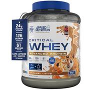 Applied Nutrition Critical Whey Protein Powder - 24g Protein per Serving, High Protein Powder, Protein Shake with BCAAs & Glutamine - Muscle Growth & Recovery (2Kg - 61 Servings) (Caramel Latte)