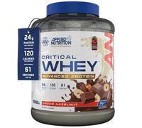 Applied Nutrition Critical Whey Protein Powder - Choco Hazelnut | 24g Protein per Serving, High Protein Powder, Protein Shake with BCAAs & Glutamine (2Kg - 61 Servings)