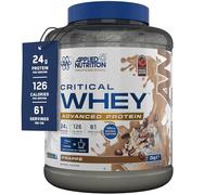 Applied Nutrition Critical Whey Protein Powder - Frappe | 24g Protein per Serving, High Protein Powder, Protein Shake with BCAAs & Glutamine (2Kg - 61 Servings)