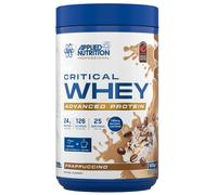Applied Nutrition Critical Whey Protein Powder - 24g Protein per Serving, High Protein Powder, Protein Shake with BCAAs & Glutamine - Muscle Growth & Recovery (825g - 25 Servings) (Frappuccino)