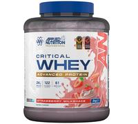 Applied Nutrition Critical Whey Protein Powder - Strawberry Milkshake - 61 Servings - 2kg in Blue Applied Nutrition Blue 2kg
