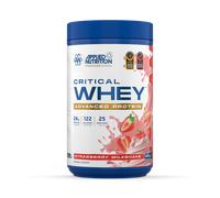 Applied Nutrition Critical Whey Protein Powder – 24g Protein, BCAAs & Glutamine – 825g (Strawberry)