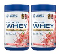 Applied Nutrition Critical Whey Protein Strawberry Protein Nutrition Powder Flavour - 825g (2 Packs)