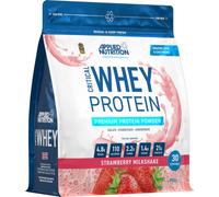 Applied Nutrition Critical Whey Protein Powder 900g - High Protein Powder, Protein Milkshake, Muscle Building Supplement with BCAAs & Glutamine (900g - 30 Servings) (Strawberry)