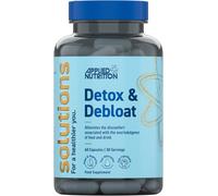 Applied Nutrition - Solutions - Detox & Debloat - Vegan Capsules with Activated Charcoal, Milk Thistle & Dandelion Root Extract - Reduces Bloating & Supports Liver Health (60 Capsules - 30 Servings)