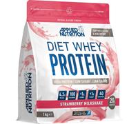 Applied Nutrition Diet Whey Protein Powder - High Protein, Low Carb, 1kg (Strawberry Milkshake)