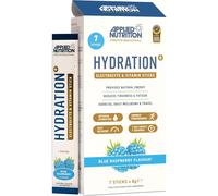 Applied Nutrition Hydration+ Sachets | Electrolyte Powder Mix | Rapid Hydration, Vitamins & Energy | Sugar-Free & Vegan | Blue Raspberry | 7 x 8g Sticks