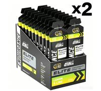Applied Nutrition Endurance Elite Tri-Source Energy Gel 40g Carbs Lemon & Lime Flavour - 20 Gels (2 Packs)
