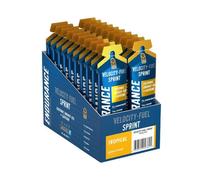 Sprint | Energy Gel with Caffeine | Easy to Digest | Improves Alertness & Concentration | Zero Fat Zero Sugar | 23g Carbohydrates + Electrolytes & B-Vitamins (Pack of 20 x 60 gram) (Tropical)
